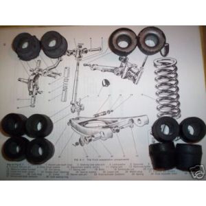 FRONT SUSPENSION BUSH KIT x12 (MG Midget) (1961- 79) 