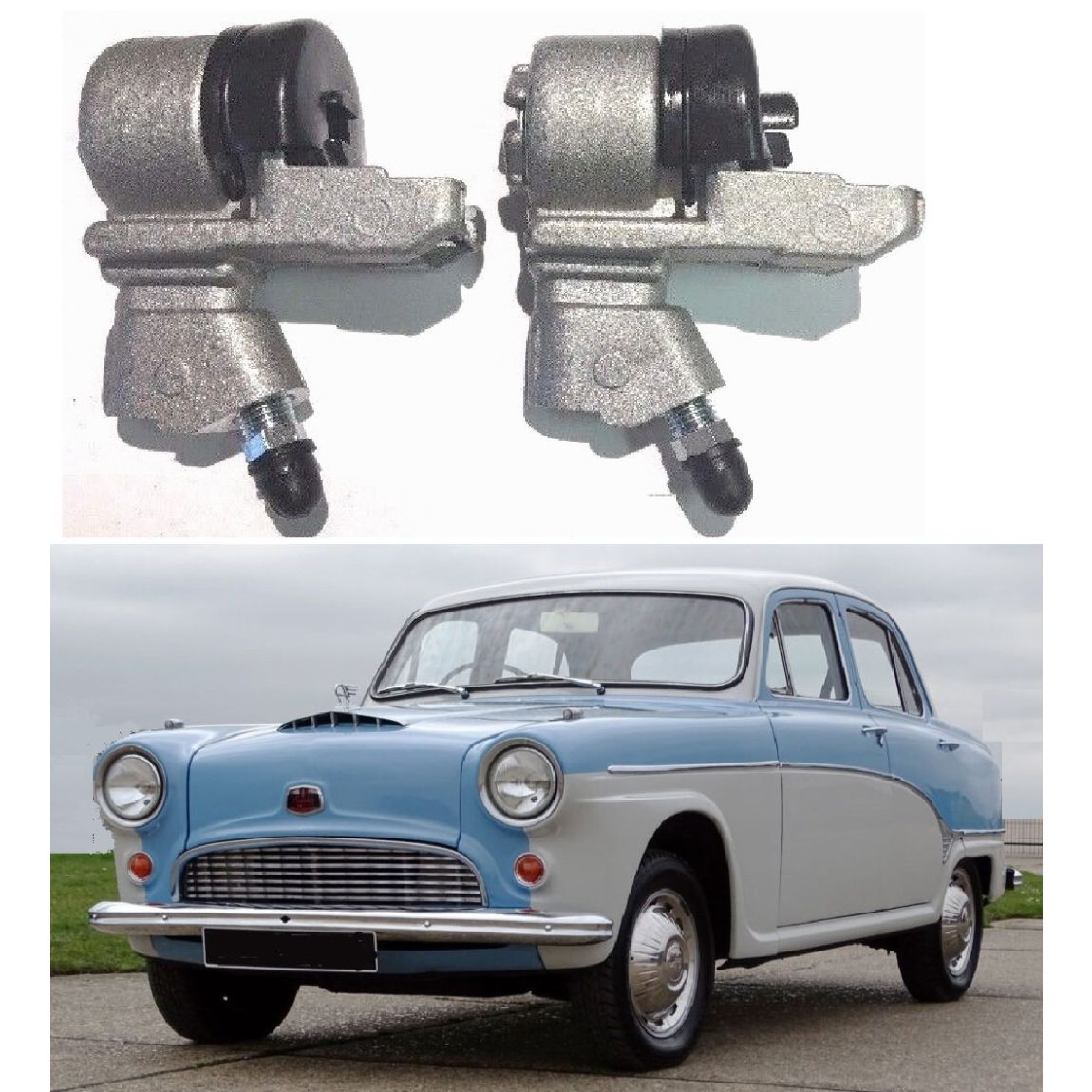 REAR BRAKE WHEEL CYLINDERS x2 (Austin A90 'Six' Westminster) (1954- 56)