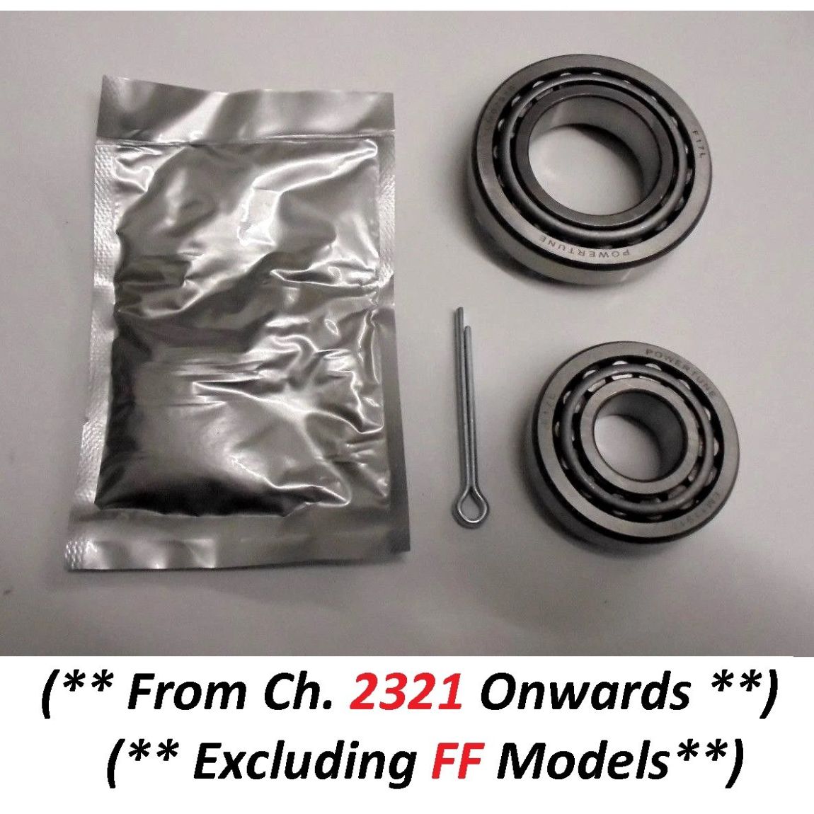 FRONT WHEEL HUB BEARING KIT x1 (Jensen Interceptor) (1966- 76) (** See Chassis No **)