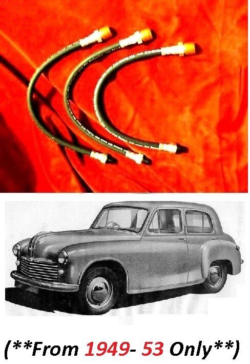 FRONT & REAR BRAKE HOSES x3 (Hillman Minx) (Mk3, Mk4, Mk5 & Mk6) (**From 1949- 53 Only**)
