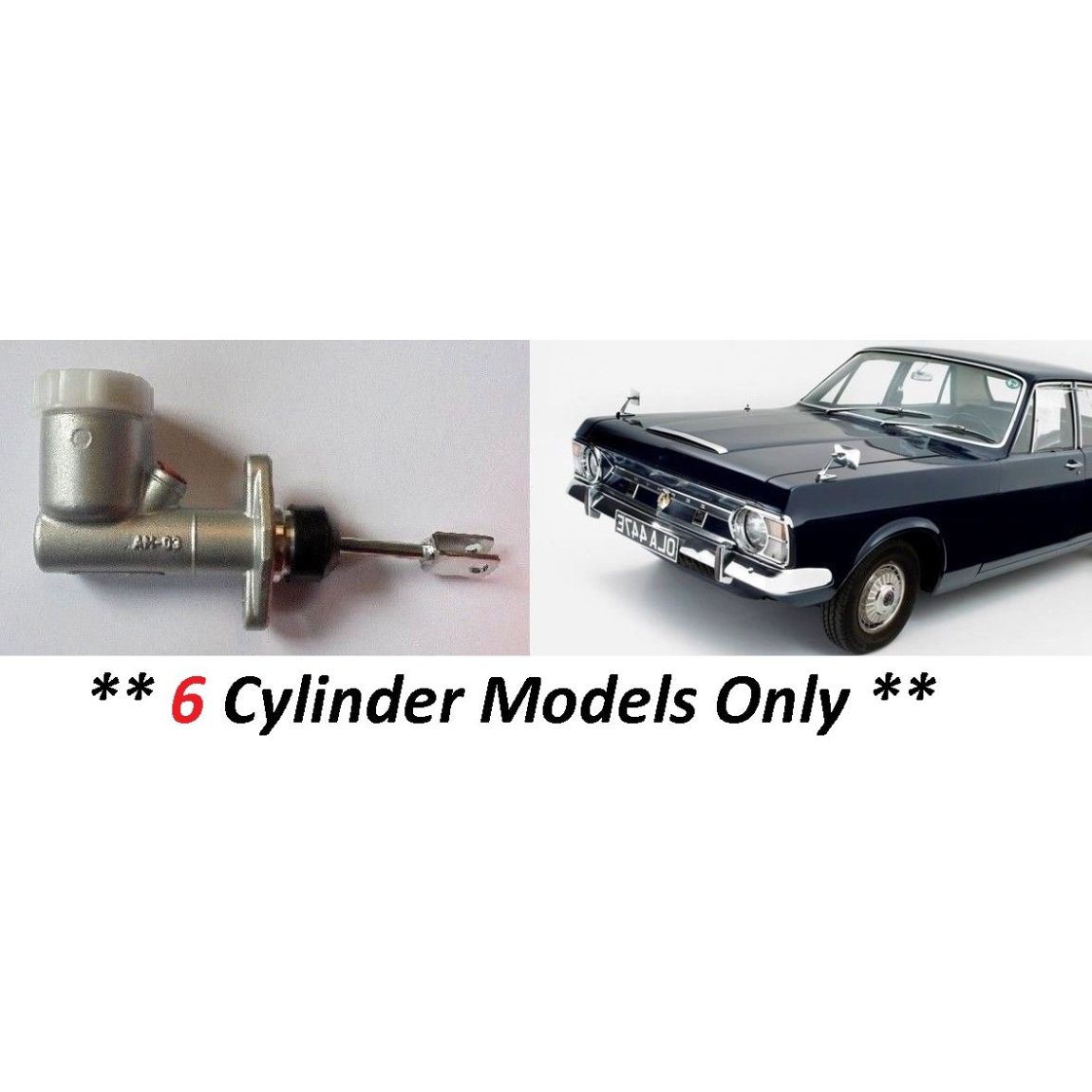 CLUTCH MASTER CYLINDER x1 (Ford Zephyr Zodiac MkIV, Mk4) (2.5V6 & 3.0V6) (1966- 72)