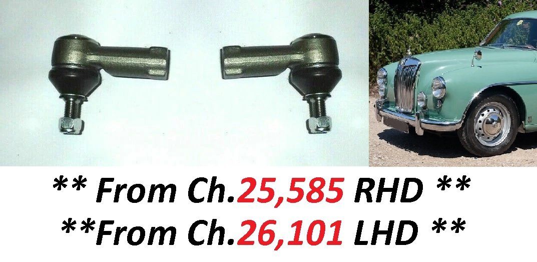 TRACK ROD ENDS x2 (MG Magnette ZB) (** From 1957- 58 **)