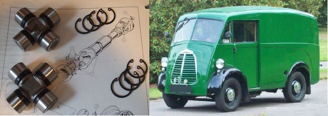 UNIVERSAL JOINTS x2 (Morris J Type Van & JB Van) (1949- 61)   