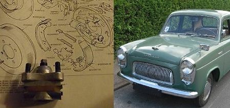 BRAKE ADJUSTER REAR x1 (Ford 100e) (Anglia, Prefect & Popular) (1953- 62)