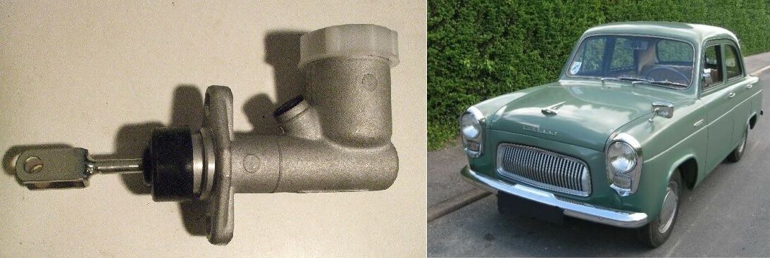 BRAKE or CLUTCH MASTER CYLINDER x1 (Ford 100e) (Anglia, Prefect & Popular) (1953- 62)