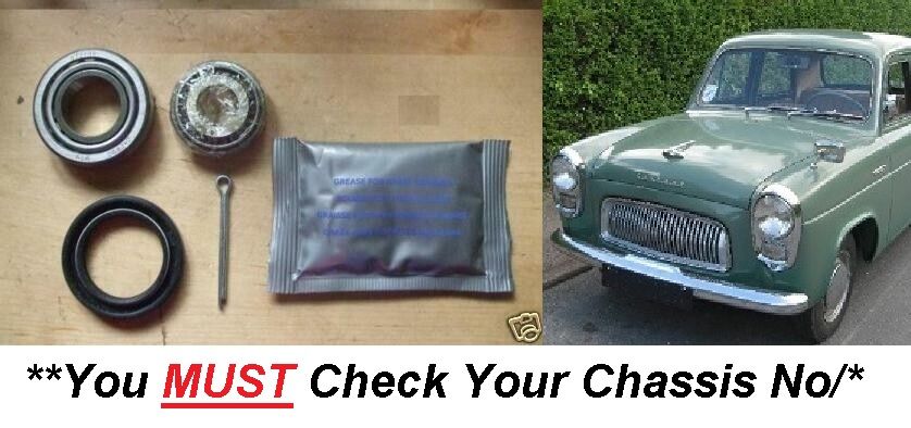 FRONT WHEEL HUB BEARING KIT x1 (Ford Popular, Anglia & Prefect 100e) (**From Oct 1959- 62**)