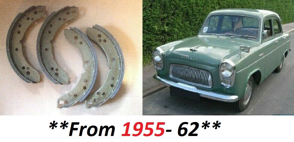 REAR BRAKE SHOES SET (Ford 100e) (Anglia, Prefect & Popular) (**  From 1955- 62 **)  