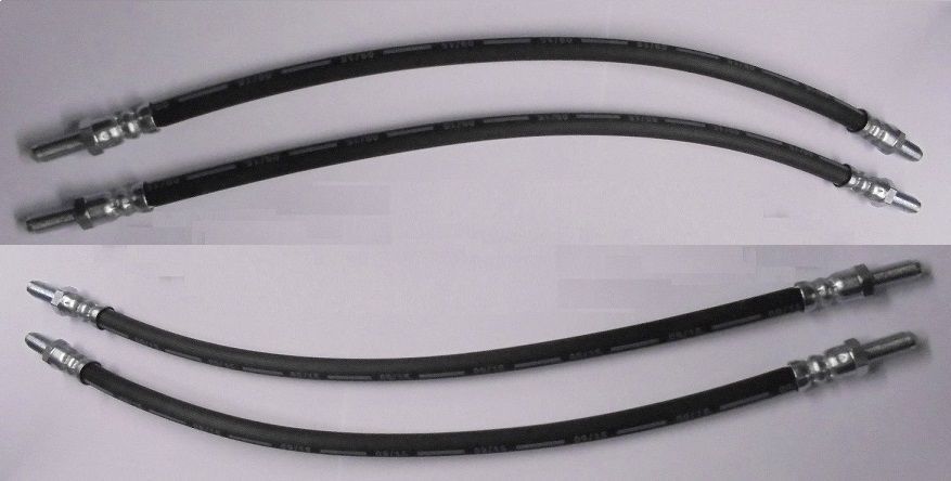 FRONT BRAKE HOSES x4 (Rolls Royce Silver Wraith II) (1976- 79 Only) 