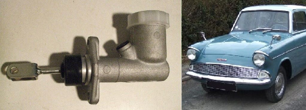 BRAKE or CLUTCH MASTER CYLINDER x1 (Ford Anglia 105e) (1959- 68)