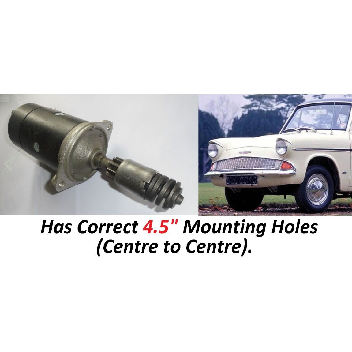 STARTER MOTOR (Ford Anglia 105e) (997cc & 1200cc) (1959- 68)  