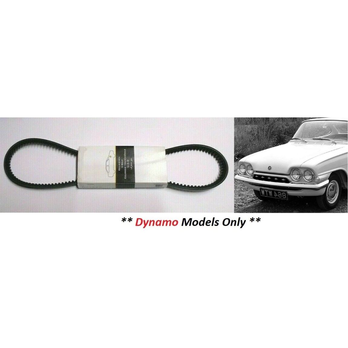 FAN BELT (Consul Capri Classic) (1340, 1500 & GT) (With Dynamo) (1961- 64) 