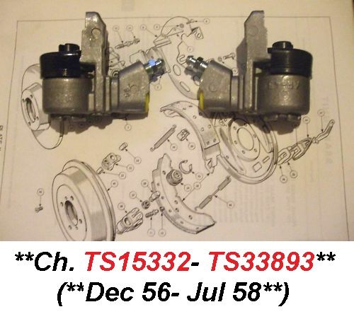 REAR BRAKE WHEEL CYLINDERS x2 (Triumph TR3) (Ch. TS15332- TS33893) (From Dec 56 - Jul 58 Only) 