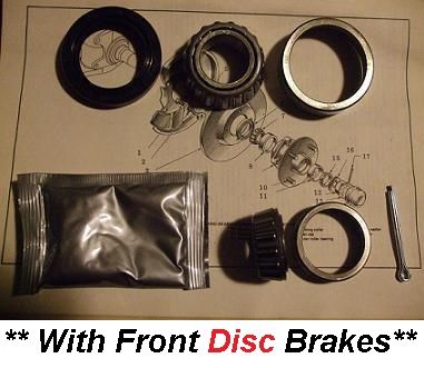 FRONT WHEEL HUB BEARING KIT x1 (Ford Escort Mk2) (1100, 1300 & 1600 Mexico Only) (1975- 80) (* FRONT DISCS *) 