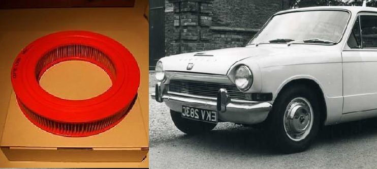AIR FILTER (Triumph 1300FWD Saloon) (**Single Carb**) (** 1965- 67 Only **) 