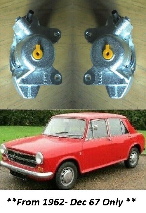 FRONT BRAKE CALIPERS x2 (Austin / Morris) (1100 & 1300) (**1962- Dec 67 Only**)