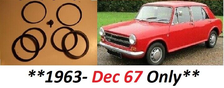 FRONT BRAKE CALIPER REPAIR SEALS KIT x1 (Austin Morris 1100 & 1300) (**1962- Dec 67 Only**)