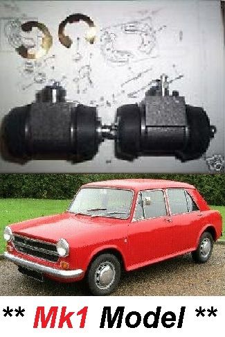REAR BRAKE WHEEL CYLINDERS x2 (Austin Morris MG Riley VDP BMC) (1100 & 1300) (**1963- 67 Only**)