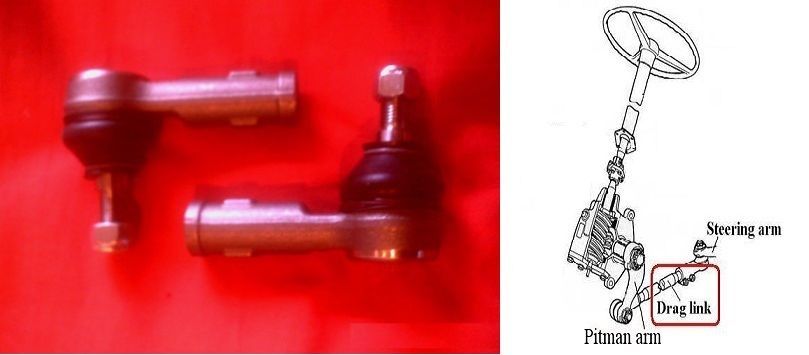 TRACK ROD ENDS x2 (Austin / Morris J2 152 M16 Van) (** See Chassis No/*) (**1956- 65 Only**)