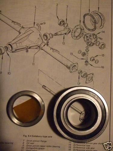 REAR WHEEL HUB BEARING KIT x1 (Ford Escort Mk1) (950, 1100 1300, Mexico, RS1600 & RS2000) (1968- 74)