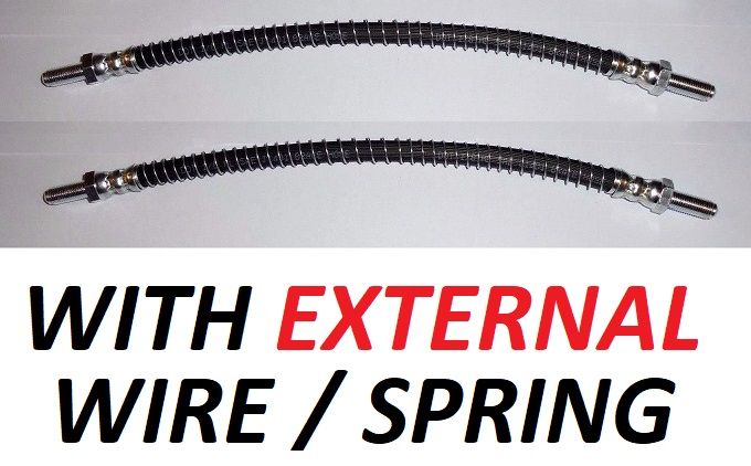 FRONT BRAKE HOSES x2 (Daimler Dart SP250) (1959- 64)