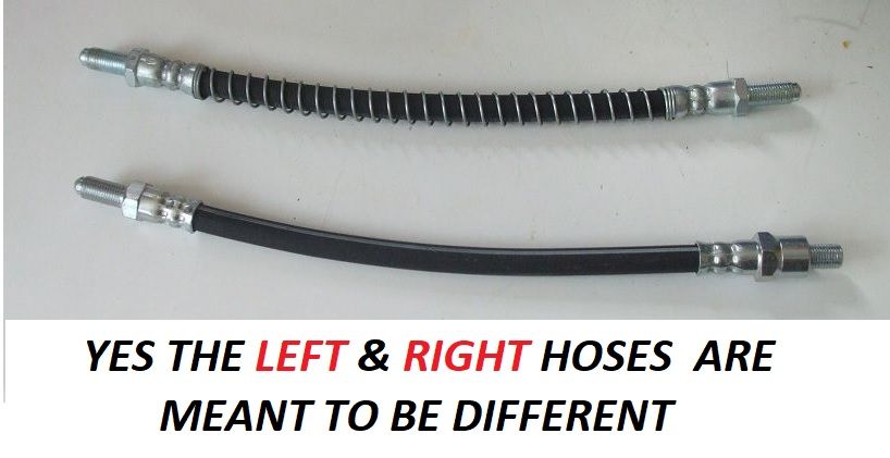 REAR BRAKE HOSES x2 (Triumph 2000, 2500 & 2.5 Saloons) (1963- 77)