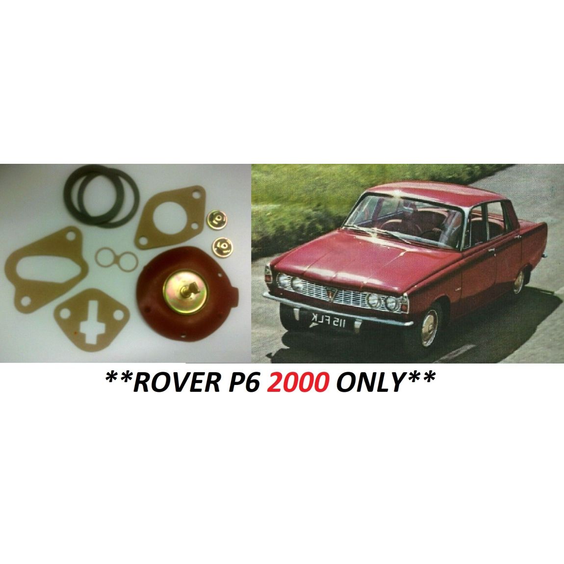 FUEL PUMP DIAPHRAGM REPAIR KIT (Rover P6 2000) (SC & TC) (1963- 73) 