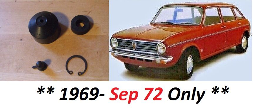 CLUTCH SLAVE CYLINDER REPAIR SEALS KIT (Austin Maxi) (1500 & 1750) (**1969- Sep 72 Only **) 