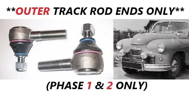 OUTER TRACK ROD ENDS x2 (Standard Vanguard) (Phase 1 & 2) (1948- 55 Only)