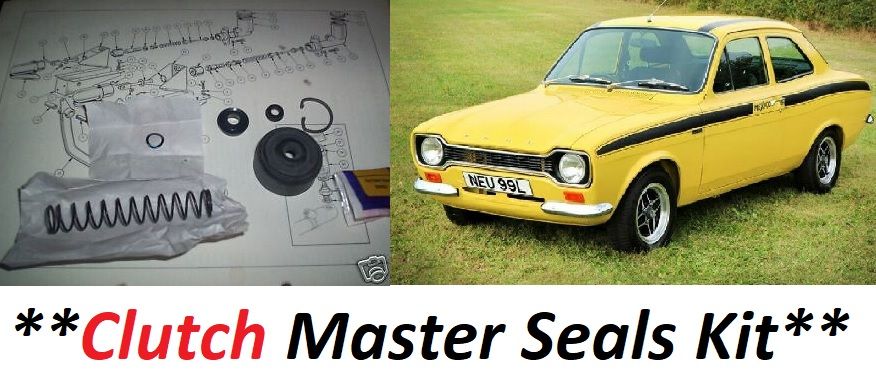 CLUTCH MASTER CYLINDER REPAIR SEALS KIT (Ford Escort Mk1 Mexico, Twin Cam, RS1600 & RS2000) (1968- 74) 