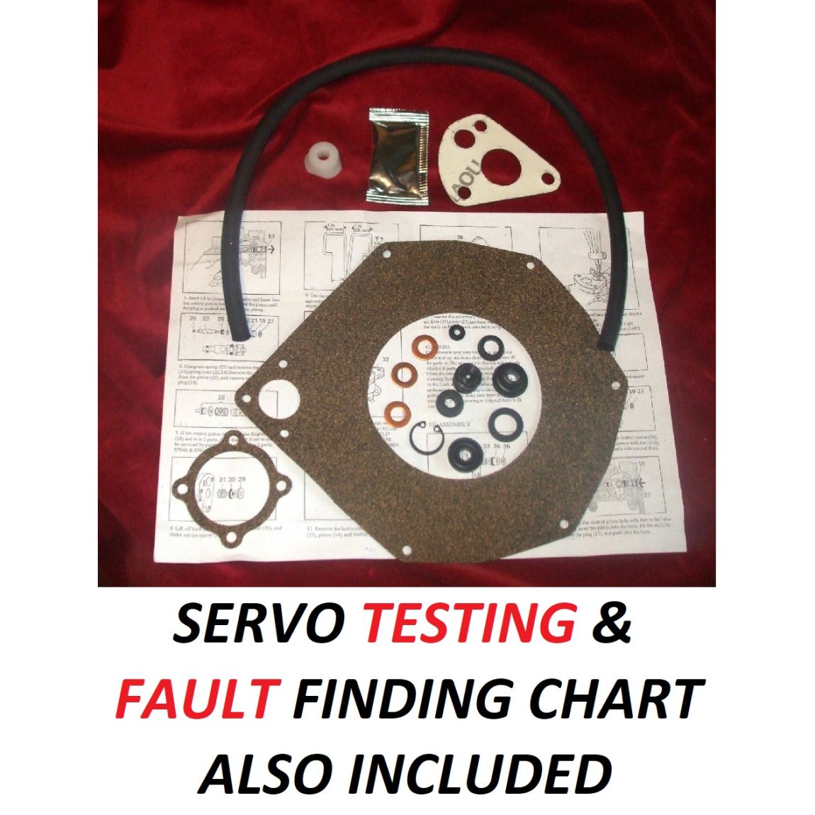 BRAKE SERVO REPAIR SEALS KIT (Morris 1800 Saloon) (1964- Aug 65 Only) 