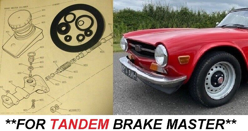 BRAKE MASTER CYLINDER REPAIR SEALS KIT (Triumph TR5 & TR6) (1967- 76) 