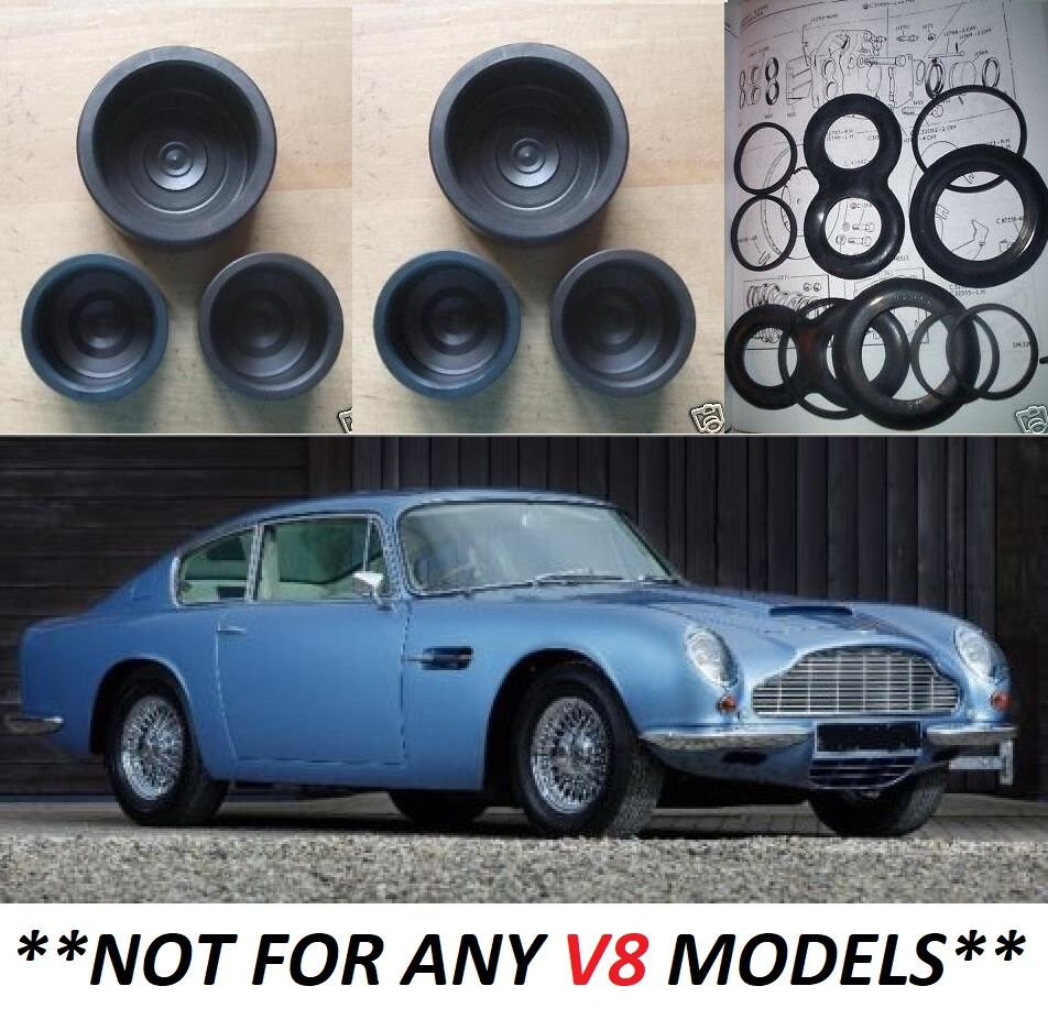 FRONT BRAKE CALIPER PISTONS & SEALS x6 (Aston Martin DB5, DB6 & DBS) (1963- 72)