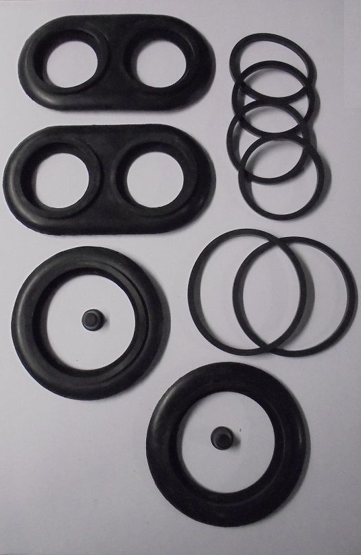 FRONT BRAKE CALIPER  REPAIR SEALS KITS x2 (Fiat Dino 2000) (1966- 69) 