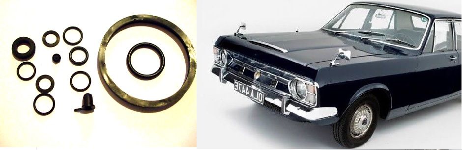 REAR BRAKE CALIPER REPAIR SEALS KIT x1 (Ford Zephyr MkIV & Zodiac MkIV) (1966- 72)