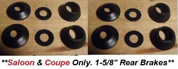 REAR BRAKE CALIPER REPAIR SEALS KITS x2 (Lancia Flavia) (** From 1968- 70 Only **)    