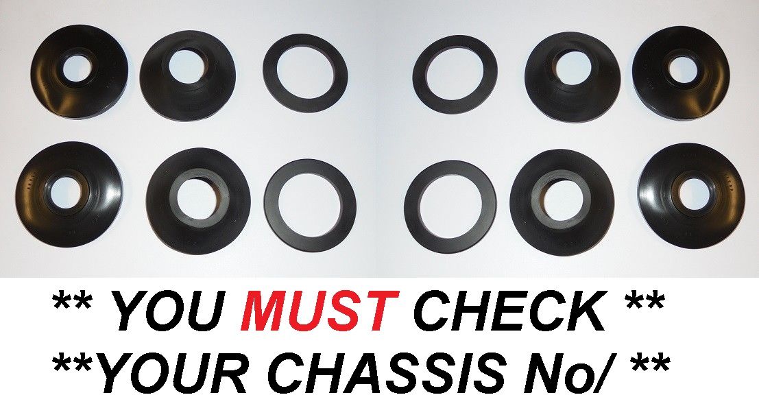 FRONT BRAKE CALIPER REPAIR SEALS KITS x2 (Jaguar MkX 3.8 Litre) (* From Car 1500 Onwards *)  