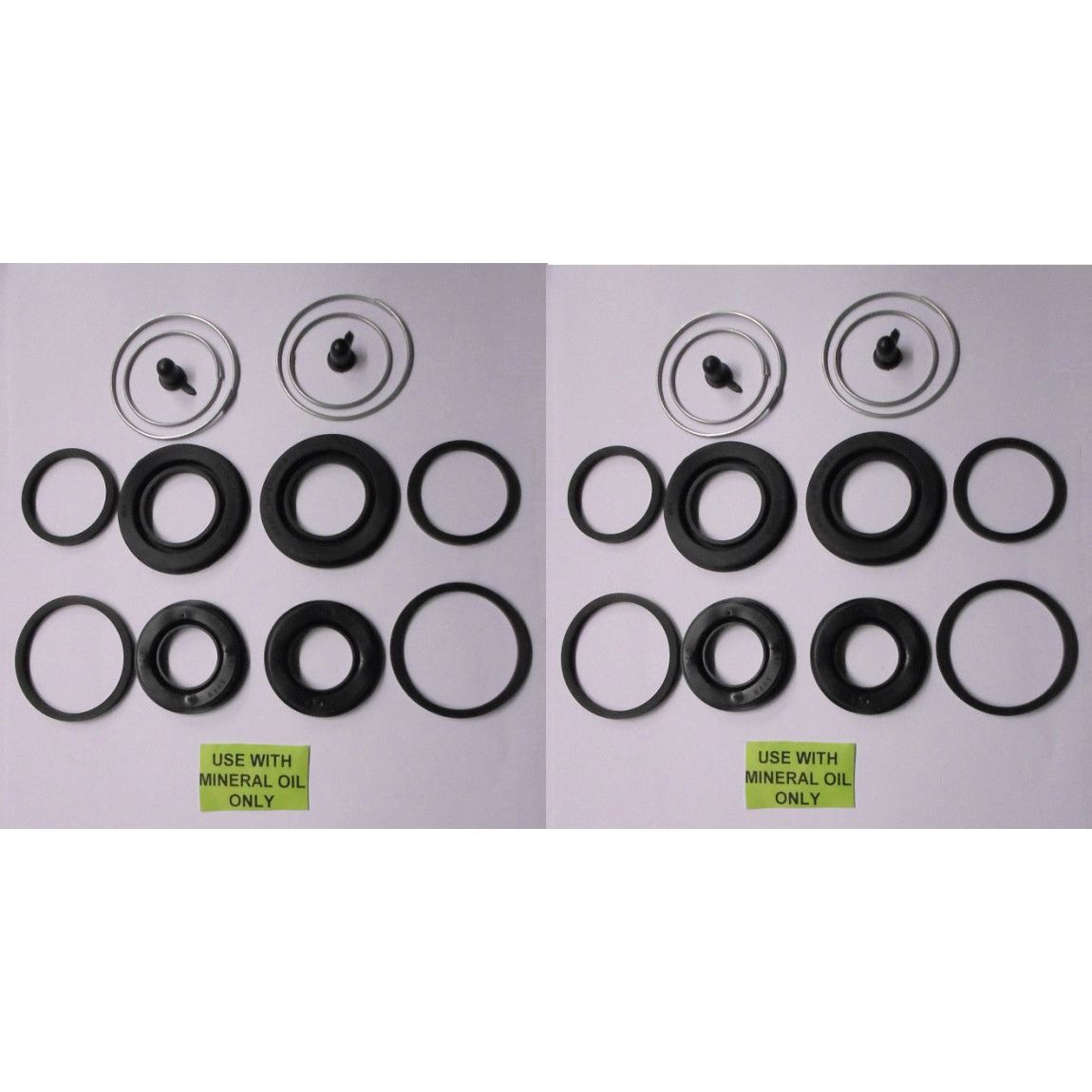 FRONT BRAKE CALIPER REPAIR SEALS KITS x2 (Maserati Merak) (122) (1972- 78 Only)
