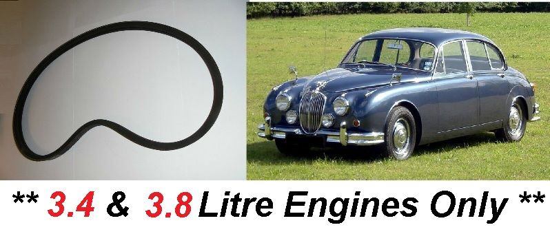 ** FAN BELT (Jaguar Mk2 & 340) (3.4 & 3.8 Litre) (**Not 2.4 or 240 **) (1959- 69)   