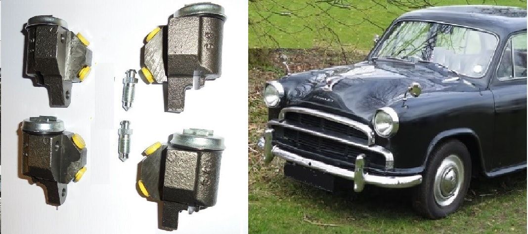 FRONT BRAKE WHEEL CYLINDERS x4 (Morris Cowley) (1200cc & 1500cc) (1954- 58)