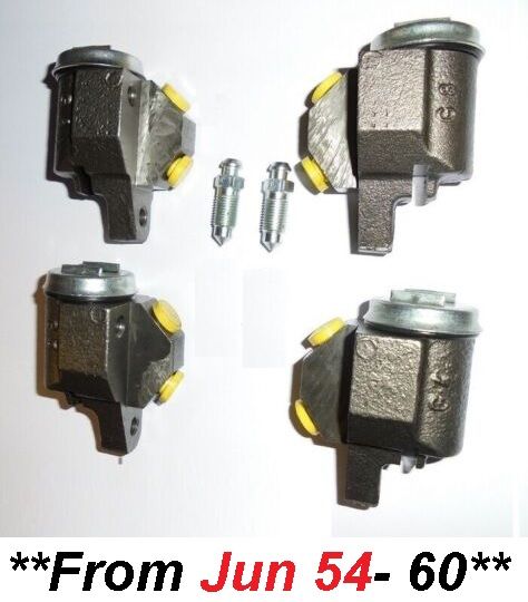 FRONT BRAKE WHEEL CYLINDERS x4 (Humber Hawk) (Mk6, Mk6a & Ser.1 & 1a) (Jun 54- Oct 60)