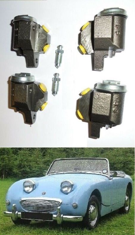 FRONT BRAKE WHEEL CYLINDERS x4 (Austin Healey Frogeye Sprite) (1958- 61)