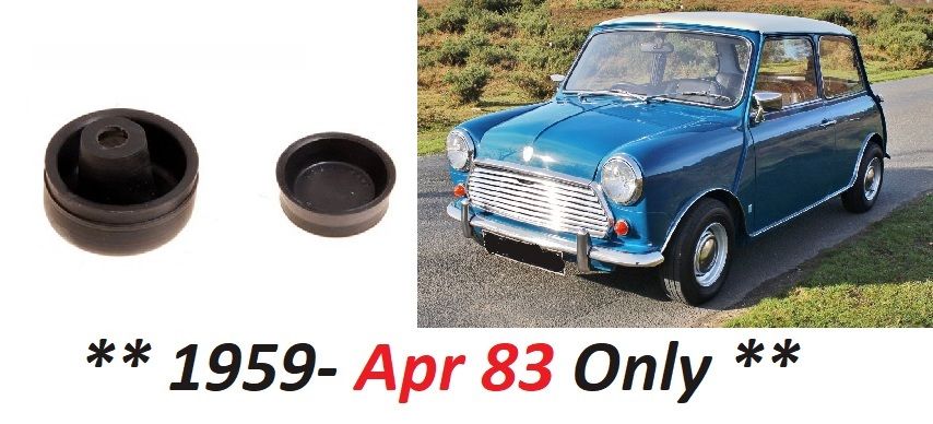CLUTCH SLAVE CYLINDER REPAIR SEALS KIT (Mini) (All Pre Verto Models) (**1959- Apr 83 Only**) 