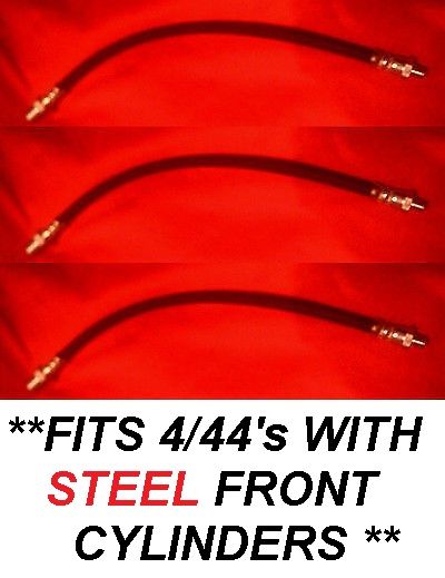 FRONT & REAR BRAKE HOSES x3 (Wolseley 4/44) (**Late Type**) (From Aprox 55- 1956)  