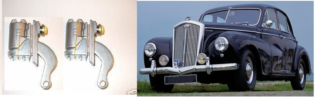 REAR BRAKE WHEEL CYLINDERS x2 (Wolseley 6/80) (1948- 54) 