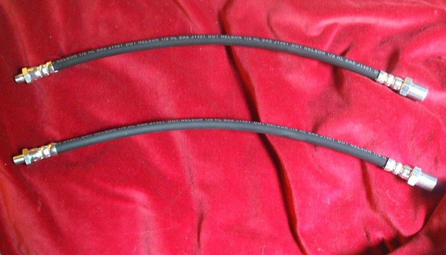 FRONT BRAKE HOSES x2 (Allard P1 P2 K2 K3 M2X J2 J2X) (1949- 52) 