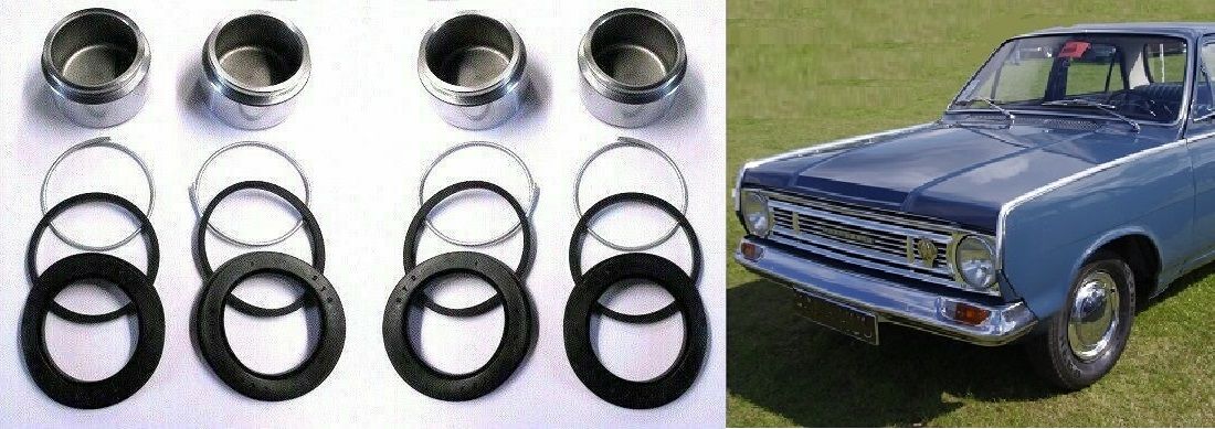 FRONT BRAKE CALIPER PISTONS & SEALS (Vauxhall Victor FC101) (1600cc) (1964- 67) 