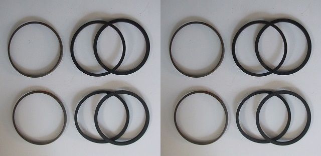 FRONT BRAKE CALIPER REPAIR SEALS KITS x2 (Singer Gazelle) (Ser.5, 6, 7) (1964- 70)