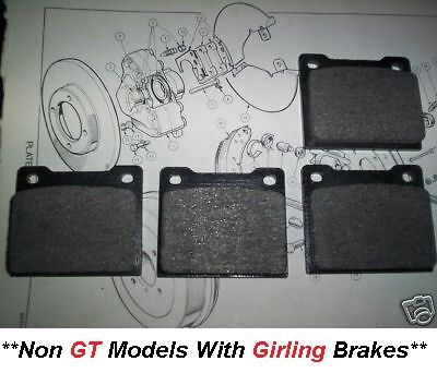 FRONT BRAKE PADS SET (Vauxhall Viva HB) (** Non GT **) (** Girling Brakes **) (1966- 70) 