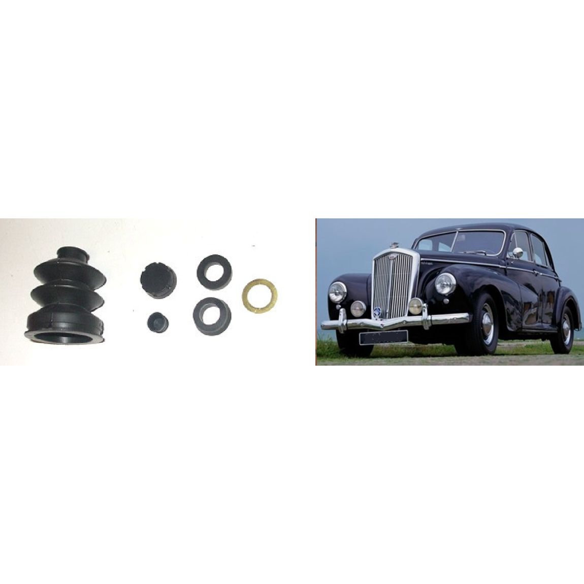 BRAKE MASTER CYLINDER REPAIR SEALS KIT (Wolseley 6/80) (1948- 54) 