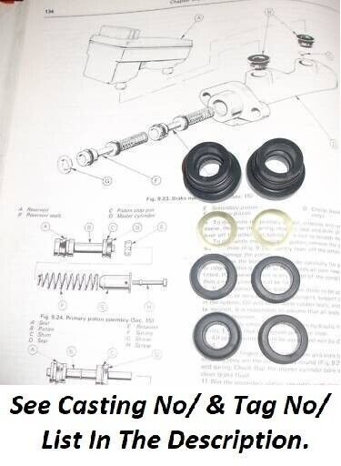 BRAKE MASTER CYLINDER REPAIR SEALS KIT (Ford Capri Mk3) (1978- 87)